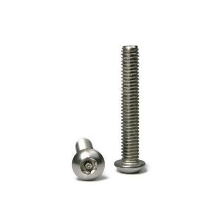3/8-16 X 1 In Torx Button Machine Screw, Plain 18-8 Stainless Steel, 400 PK